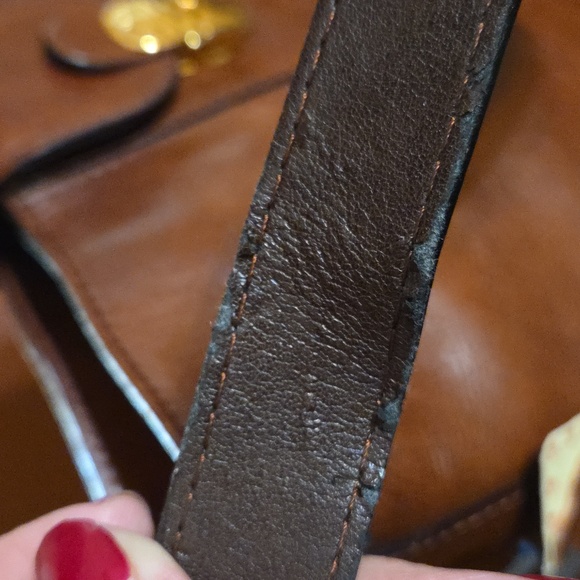 Valentina Rich Brown Leather Shoulder Bag - Picture 9 of 17